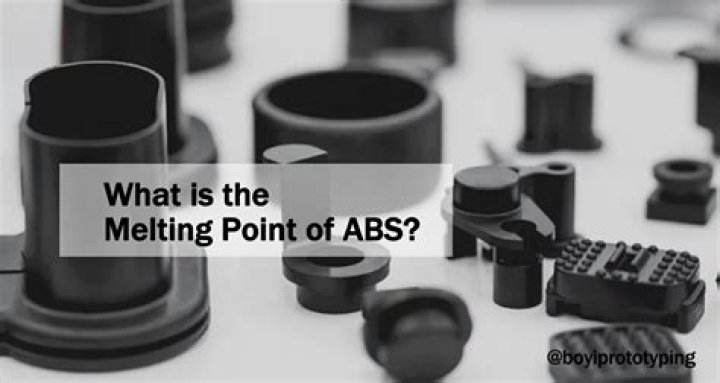 At what temperature does ABS plastic become pliable?