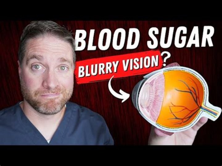 Can high sugar cause blurry vision?