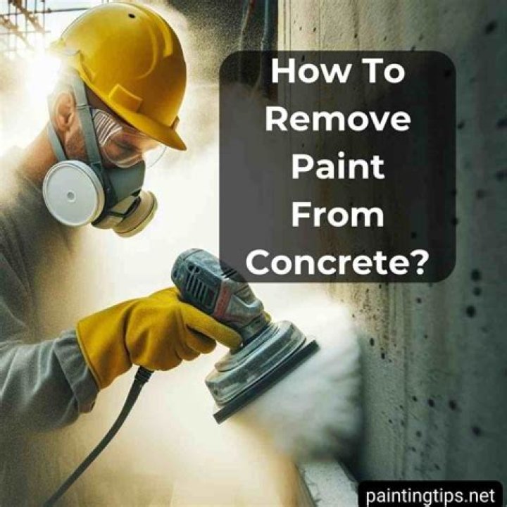 Can I sand paint off concrete?