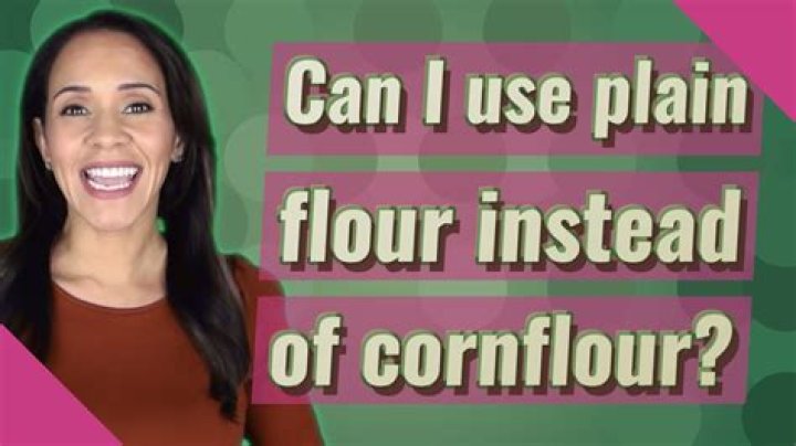 Can I use plain flour instead of cornflour?