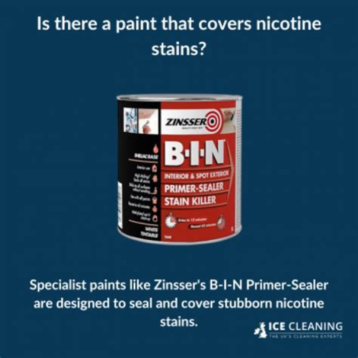 Can you paint directly over nicotine stains?