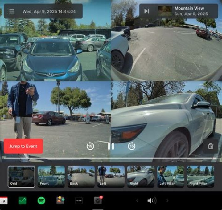 Do Tesla cameras record accidents?