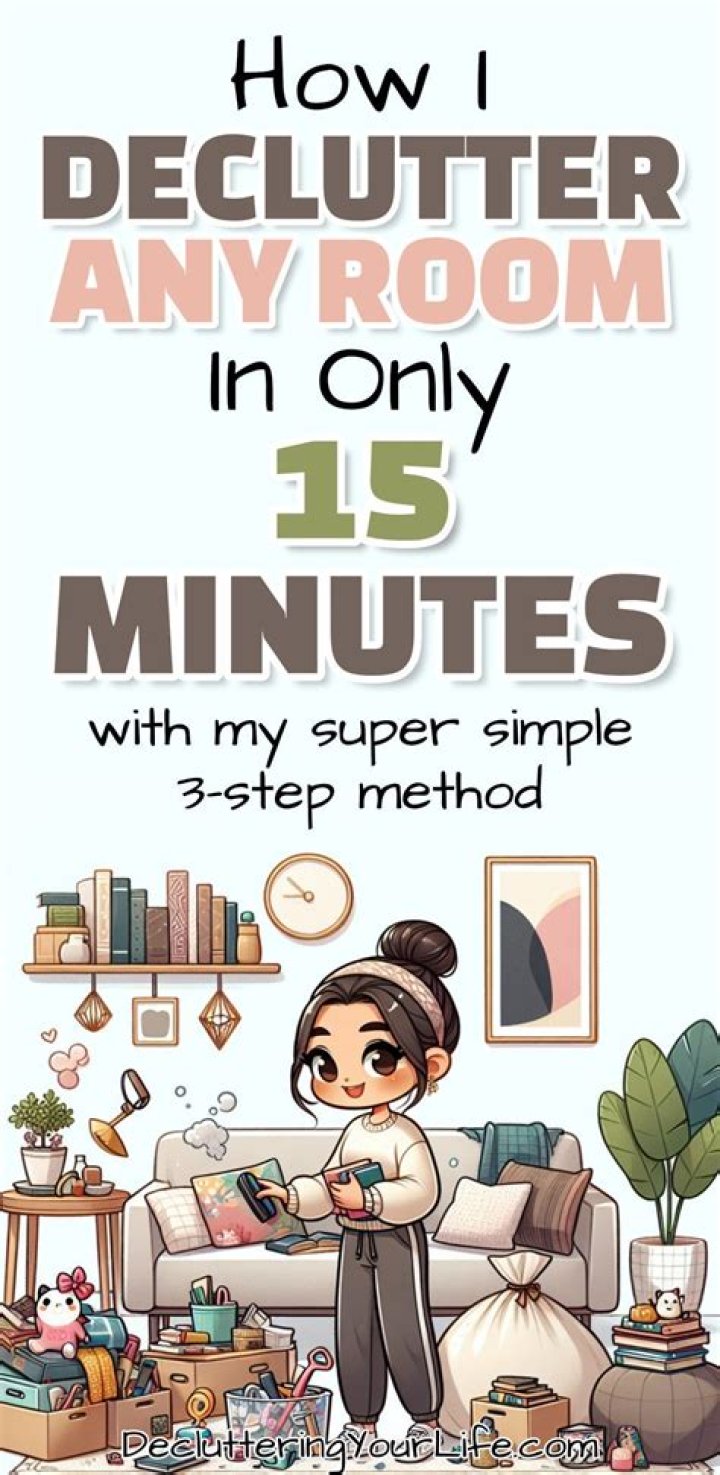 How can I declutter in 15 minutes?