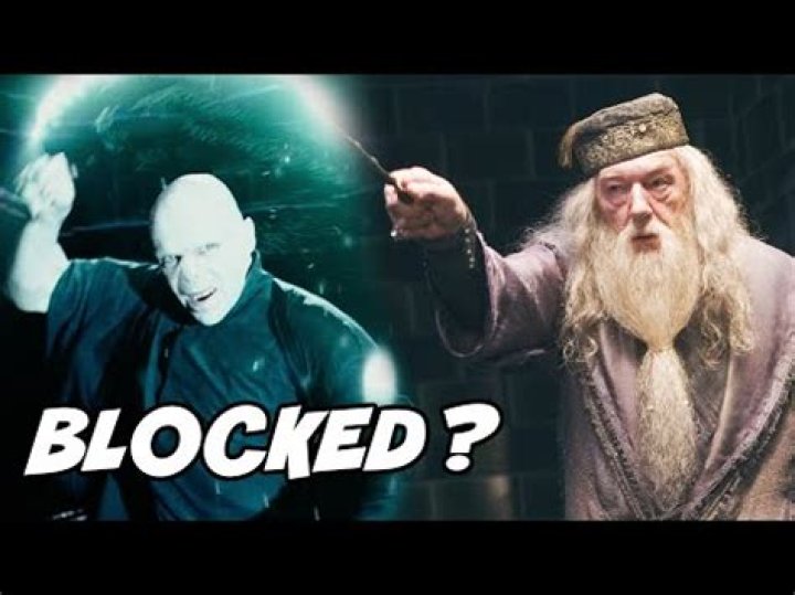 How did Dumbledore block Voldemort's Avada Kedavra?