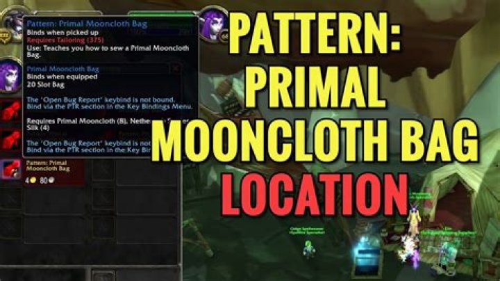 How do I make primal mooncloth?