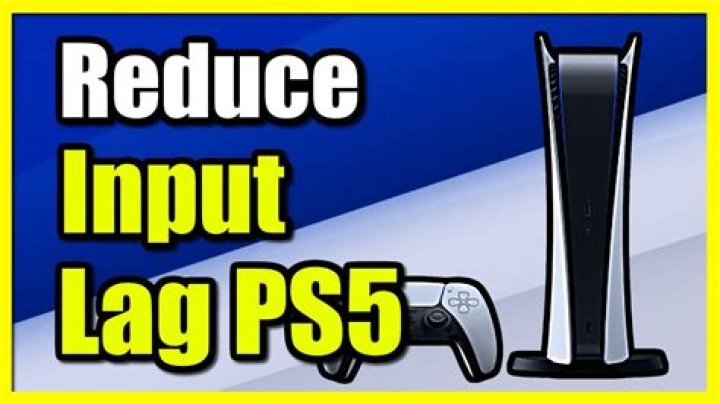 How do I reduce input lag on PS5?