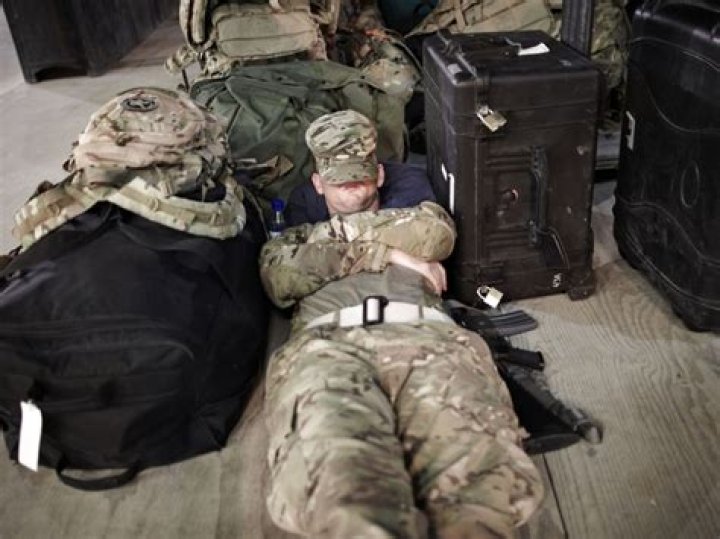 How do military soldiers fall asleep?