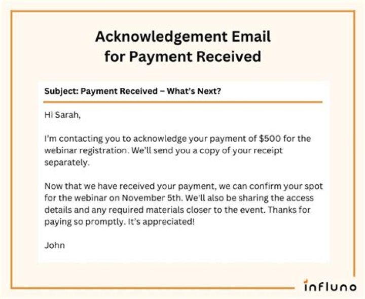 How do you acknowledge receipt in a sentence?
