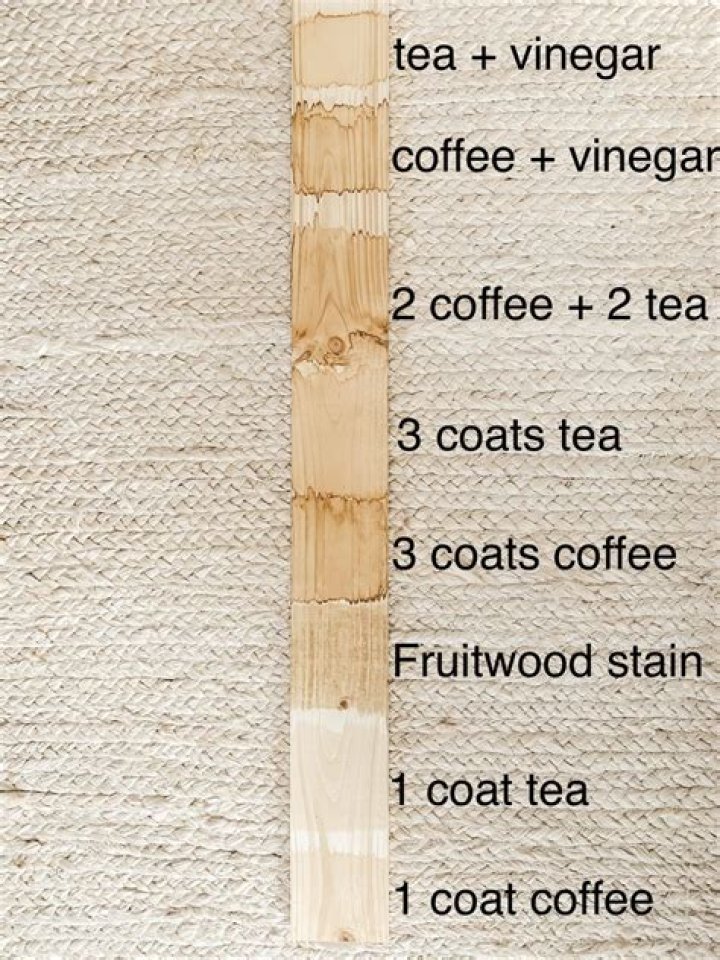 How do you age wood with tea?