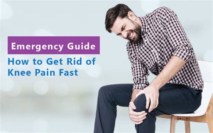 How do you get rid of knee pain fast?