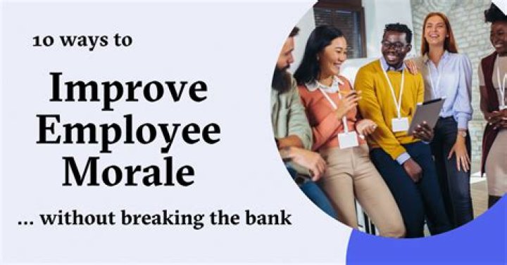 How do you increase employee morale without money?