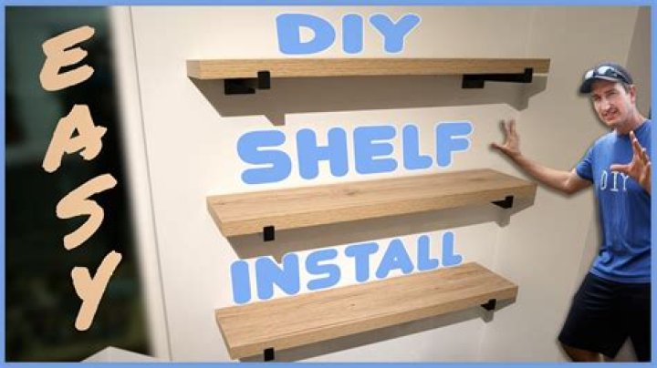 How do you install wall shelves without drilling holes?