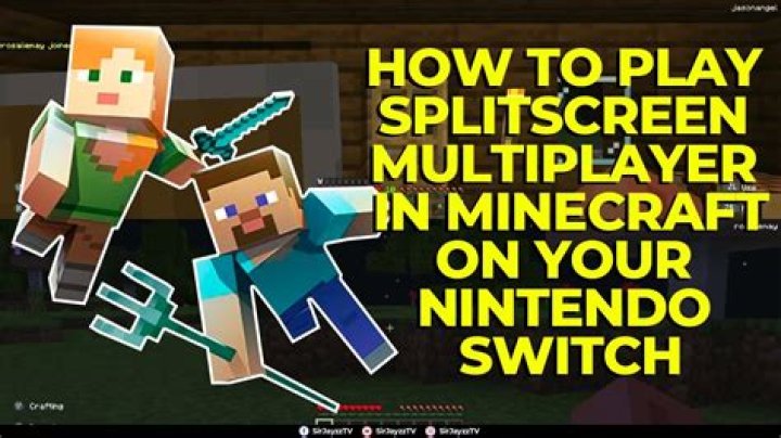 How do you play splitscreen on Minecraft on the Switch?