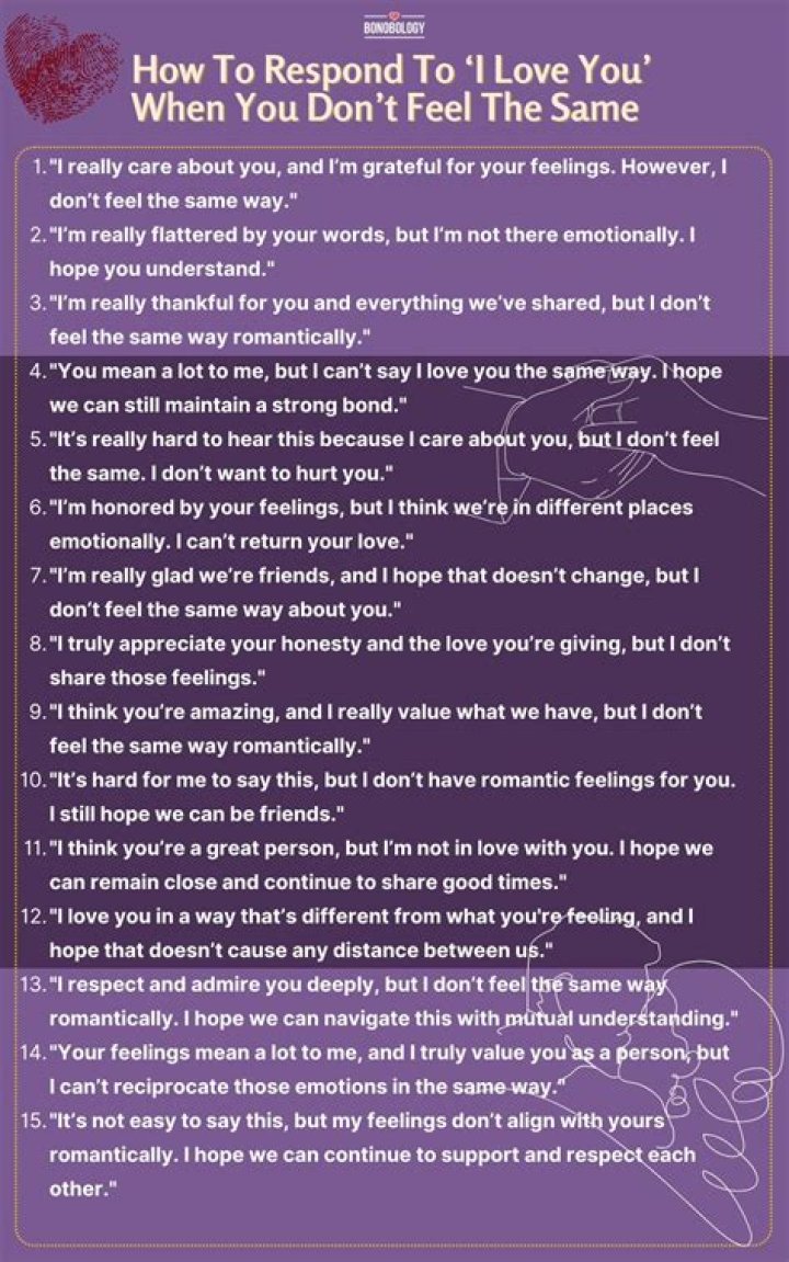 How do you respond to love?