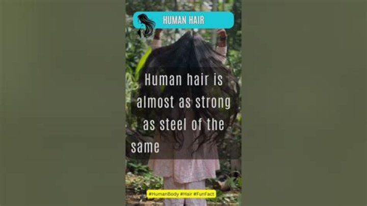 Is human hair stronger than steel?