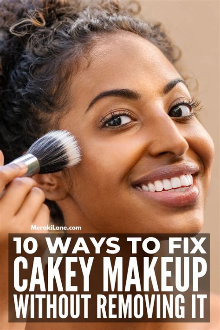 What causes makeup to look cakey?