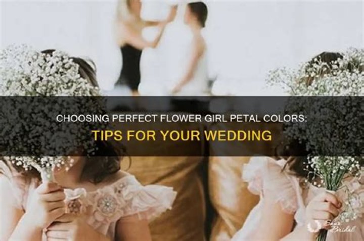 What color petals should flower girl throw?