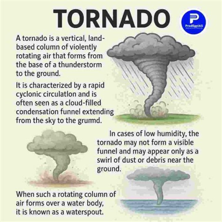 What is a sideways tornado called?