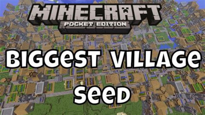 What is the biggest village seed in Minecraft?