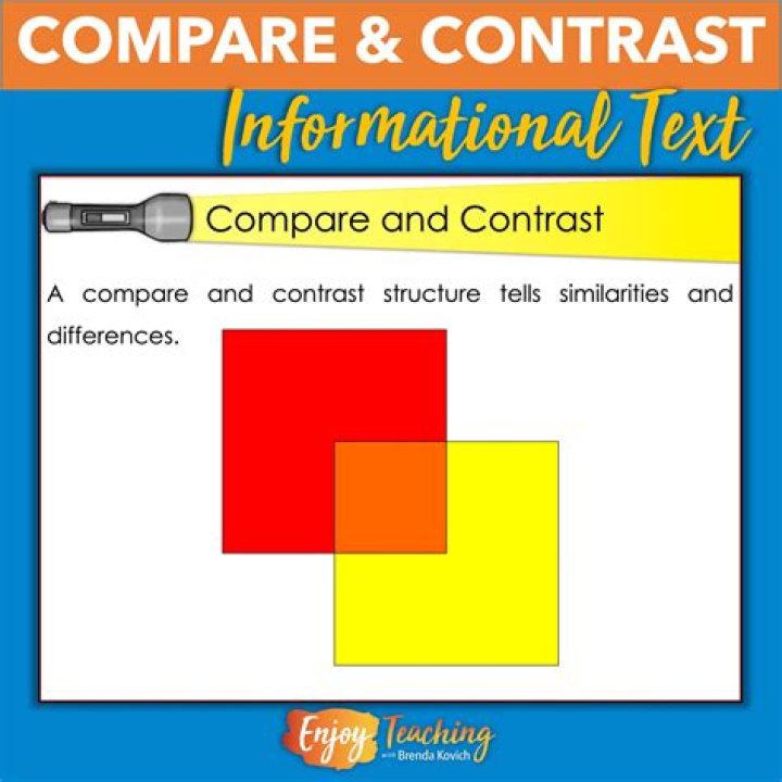 What is the compare and contrast text structure?