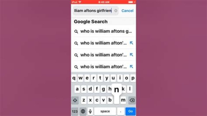 Who is William Aftons girlfriend?