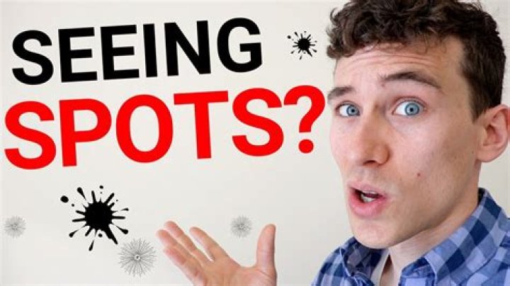 Why am I seeing green spots?
