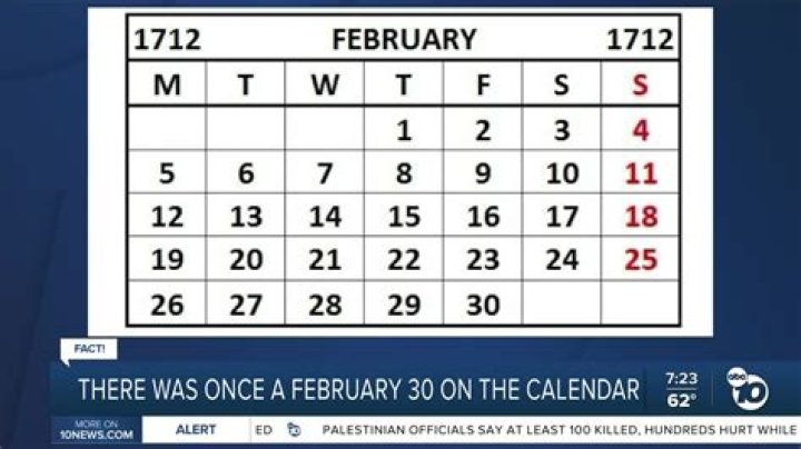 Will there ever be a February 30th?